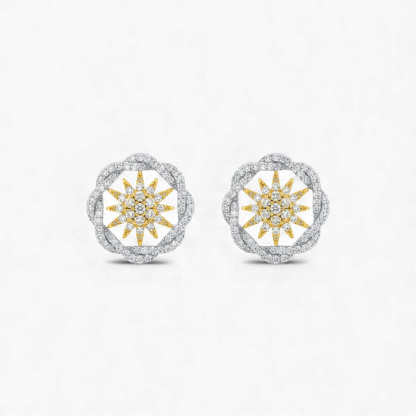 Item | Buy Sunshine Moissanite Earrings in 925 Sterling Silver | SPOP Enterprise Global
